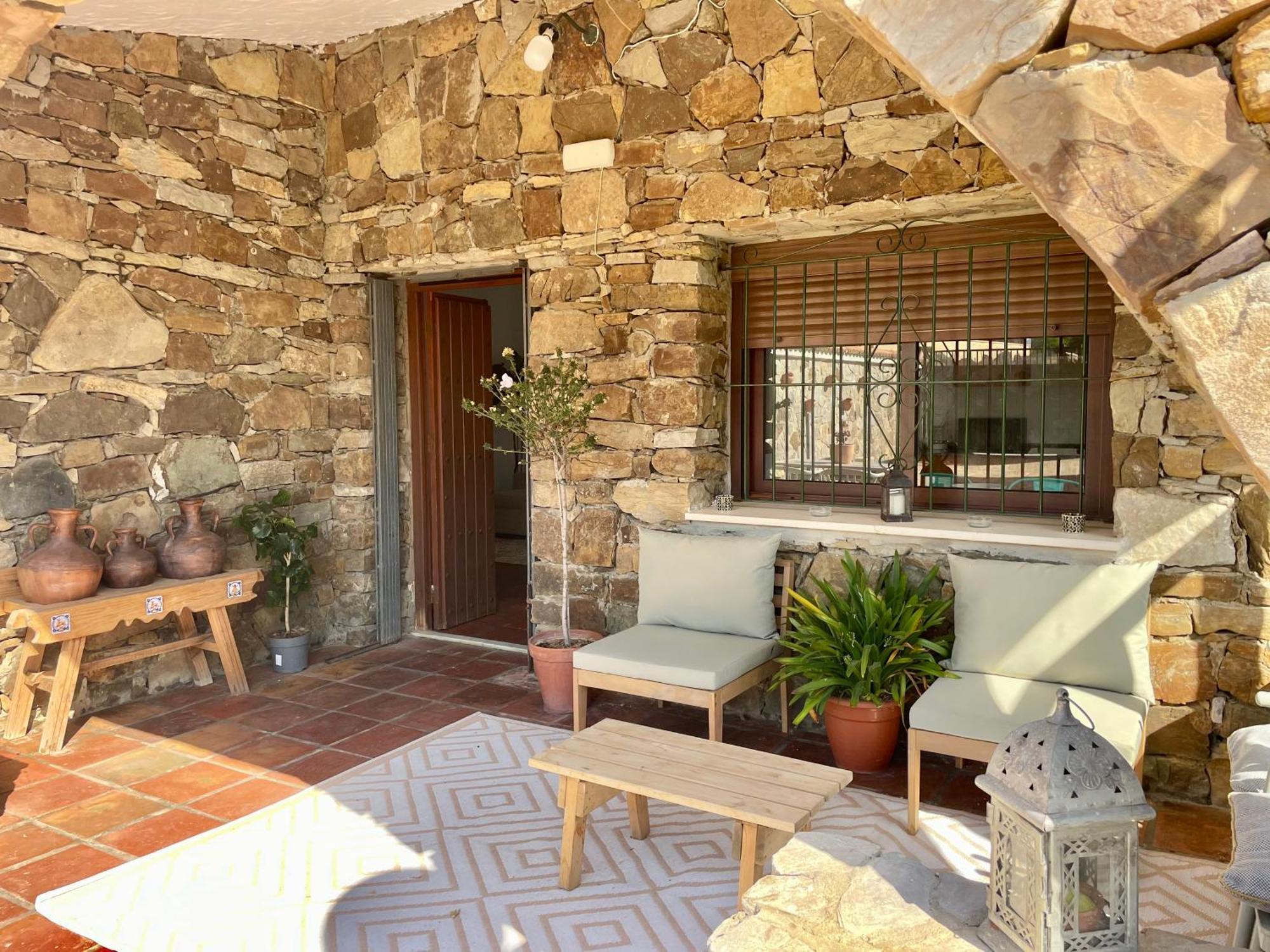 Chalet Con Piscina Privada En Bolonia Tarifa Exterior photo